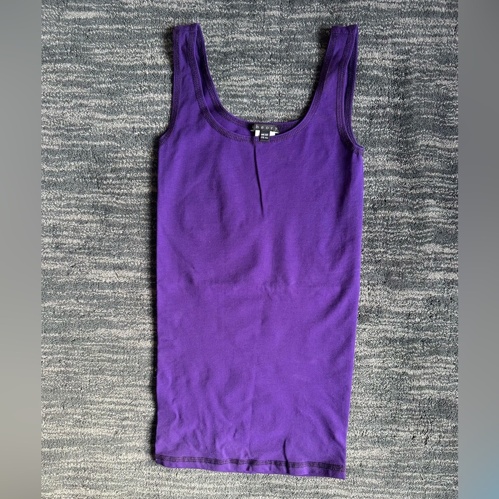Theory Purple Tank Top Stretchy One Size Fits All
